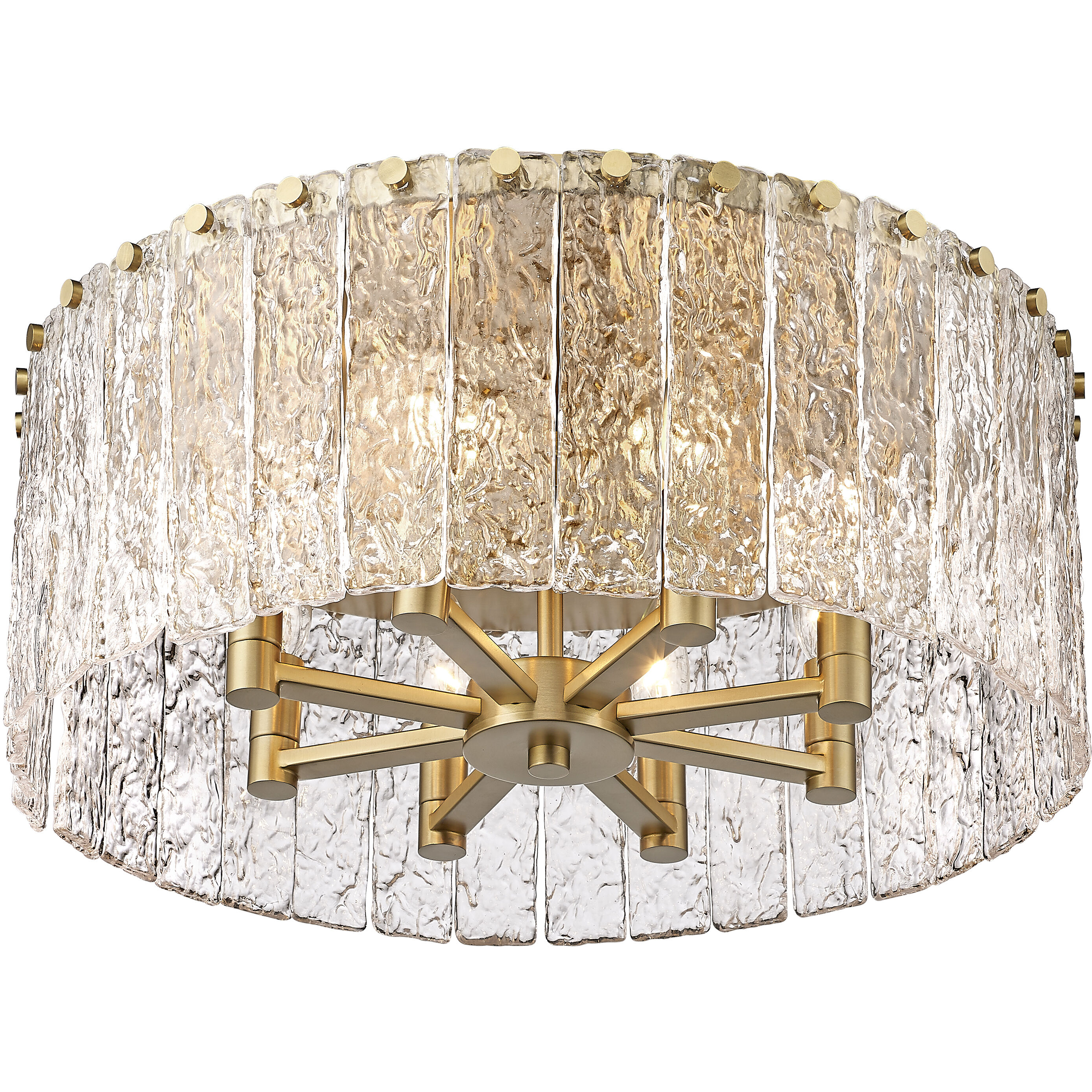 Glacier 8 Light 20.75 inch Flush Mount