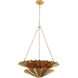 Katya 9 Light 28 inch Vintage Brass Chandelier Ceiling Light