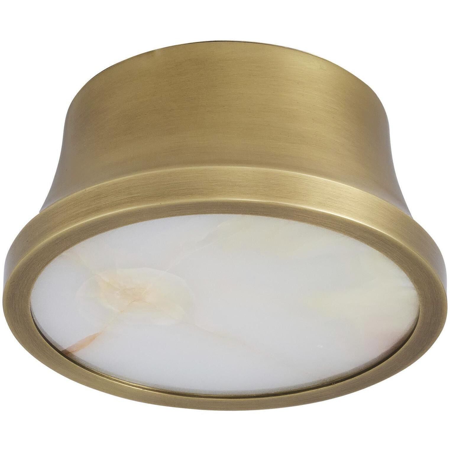 Louisa 1 Light 6.5 inch Antique Brass Flush Mount Ceiling Light