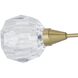 Helena 3 Light 20 inch Brushed Gold Semi-Flush Mount Ceiling Light