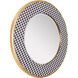 Azzezzi 30 X 30 inch Black/White/Gold Mirror, Varaluz Casa