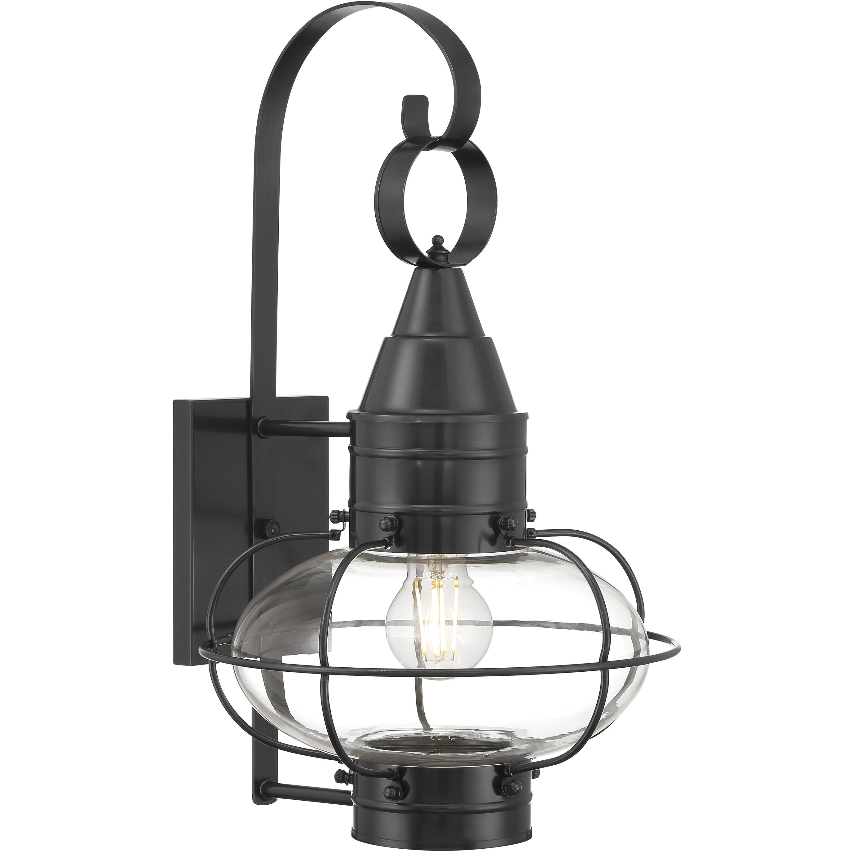 Classic 1 Light 18.5 inch Gun Metal Outdoor Sconce