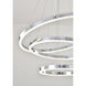 Canada LED 31.5 inch Chrome Chandelier Ceiling Light