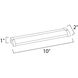 CounterMax MX-L120-LO 120 LED 10 inch White Under Cabinet