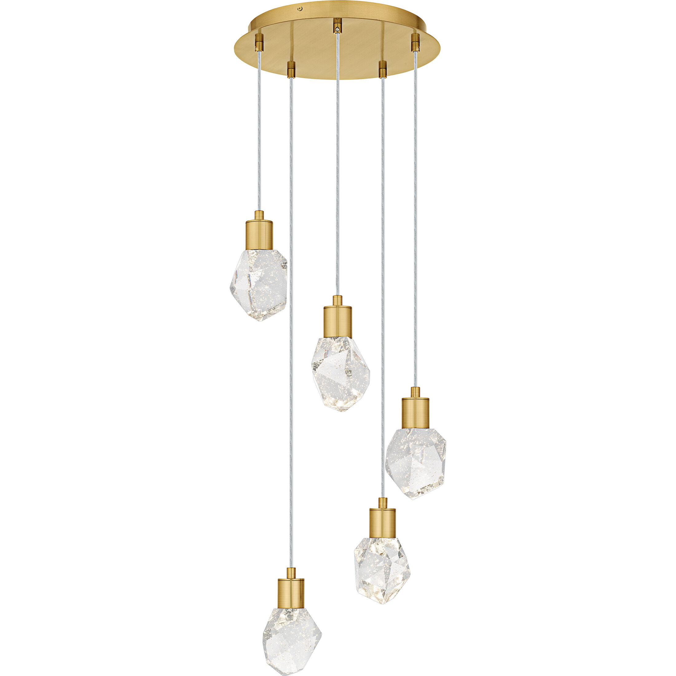 Skye LED 14.5 inch Brushed Gold Pendant Ceiling Light