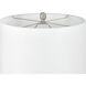 Cameron 33.5 inch 100 watt Naha Blue and White Table Lamp Portable Light