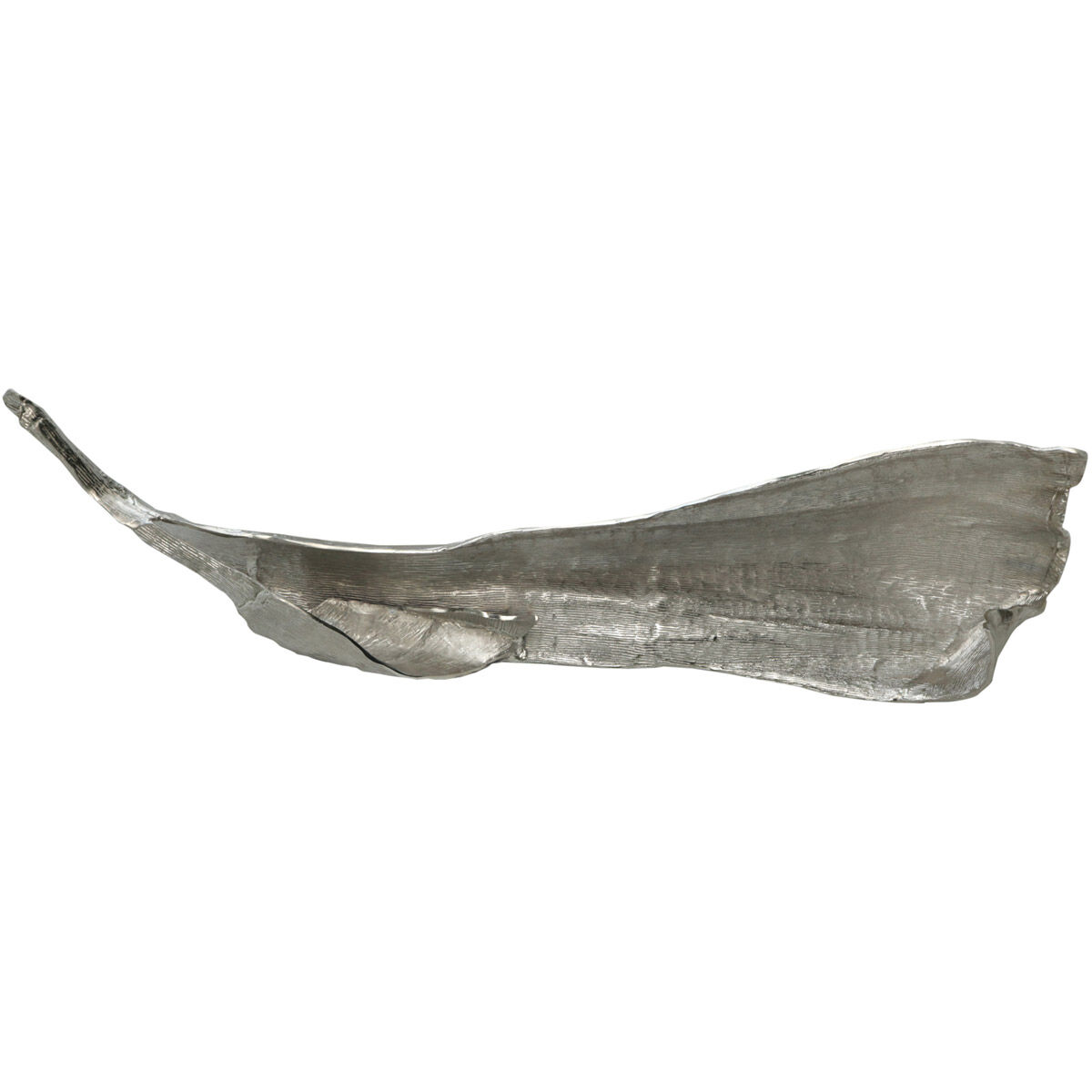 Decorative Leaf Silver Wall Art