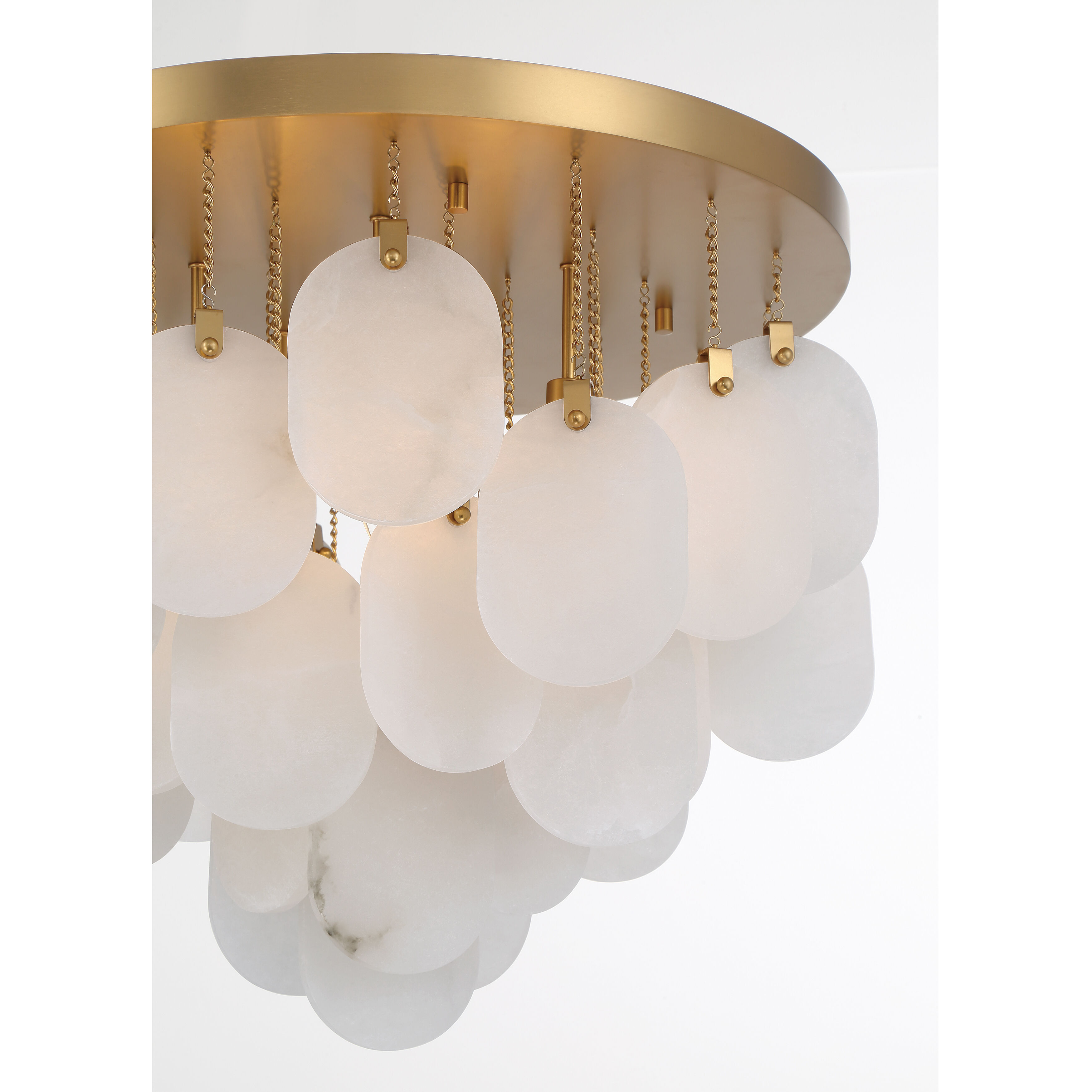 Velisse 5 Light 23.75 inch Legacy Brass Flush Mount Ceiling Light