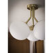 Estee 3 Light 19 inch Aged Brass Semi Flush Ceiling Light