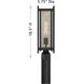 Jacobs 1 Light 18.5 inch Matte Black Outdoor Post Lantern