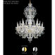 Olde World 23 Light Polished Silver Chandelier Ceiling Light in Radiance