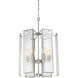Pivot 6 Light 18 inch Satin Platinum Foyer Light Ceiling Light