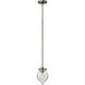 Congress 1 Light 6 inch Antique Nickel Mini-Pendant Ceiling Light, Retro Glass
