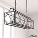 Stone Creek 5 Light 43.5 inch Noble Bronze and White Washed Oak Linear Chandelier Ceiling Light
