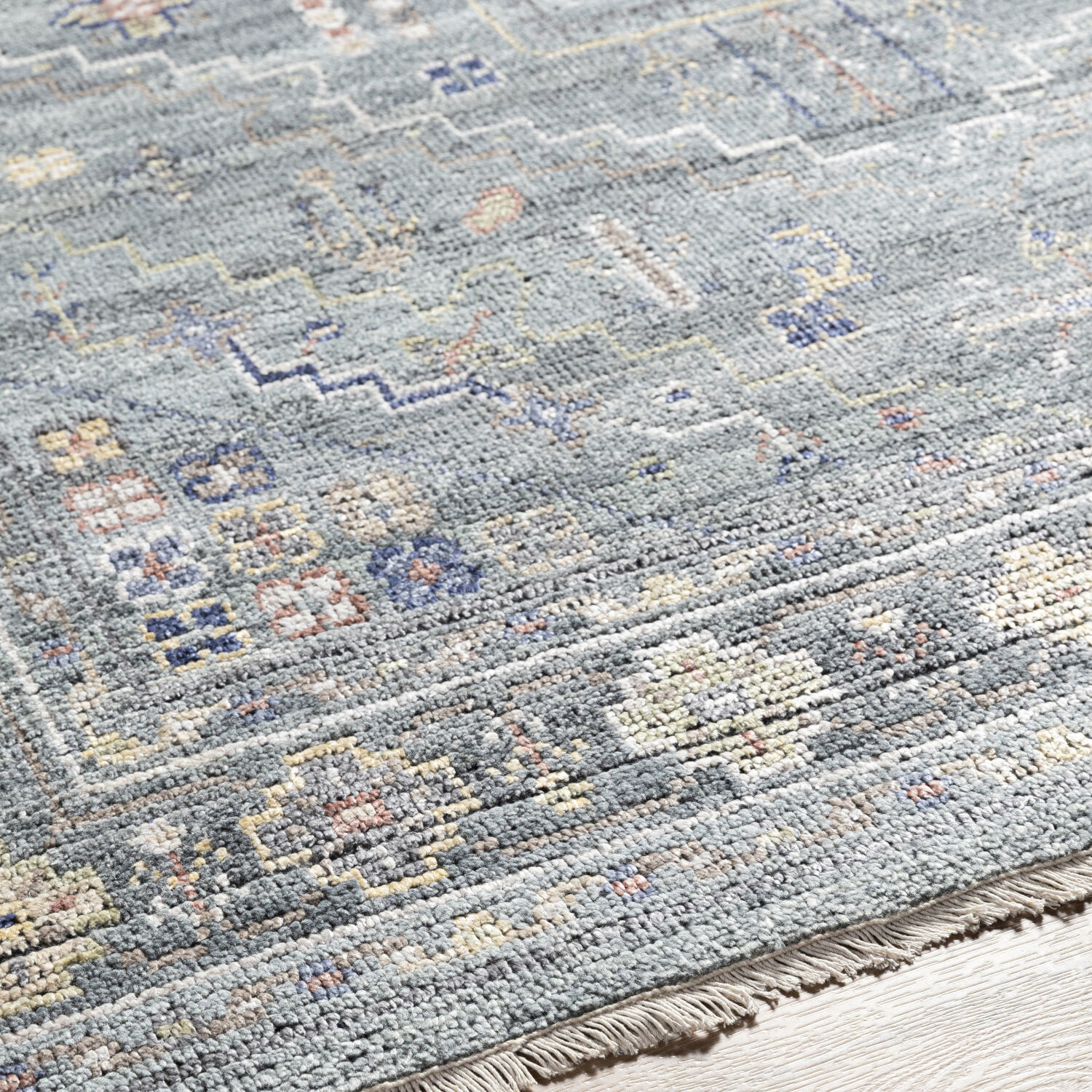 Kushal 108 X 72 inch Slate Rug, Rectangle