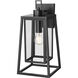 Denzell 1 Light 17.25 inch Powder Coated Black Outdoor Wall Sconce