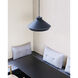 Koma 1 Light 15 inch Satin Black Pendant Ceiling Light