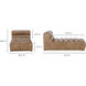 Ramsay Brown Chaise