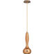 Pyrus 1 Light 6.25 inch Copper Pendant Ceiling Light