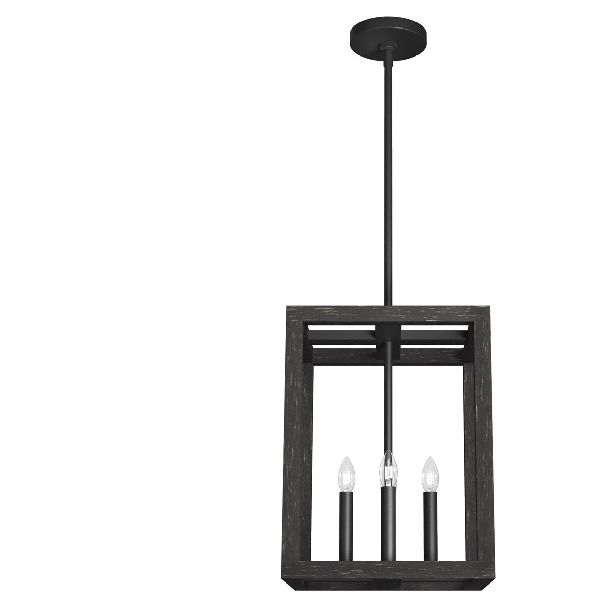 Squire Manor 4 Light 12 inch Matte Black Pendant Ceiling Light