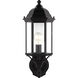 Sevier 1 Light 19.38 inch Black Outdoor Wall Lantern, Medium