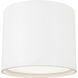 Uma 12 inch White Semi-Flush Mount Ceiling Light
