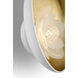 Barbara Barry Petaluma LED 5.25 inch Matte White and Gild ADA Reflector Sconce Wall Light