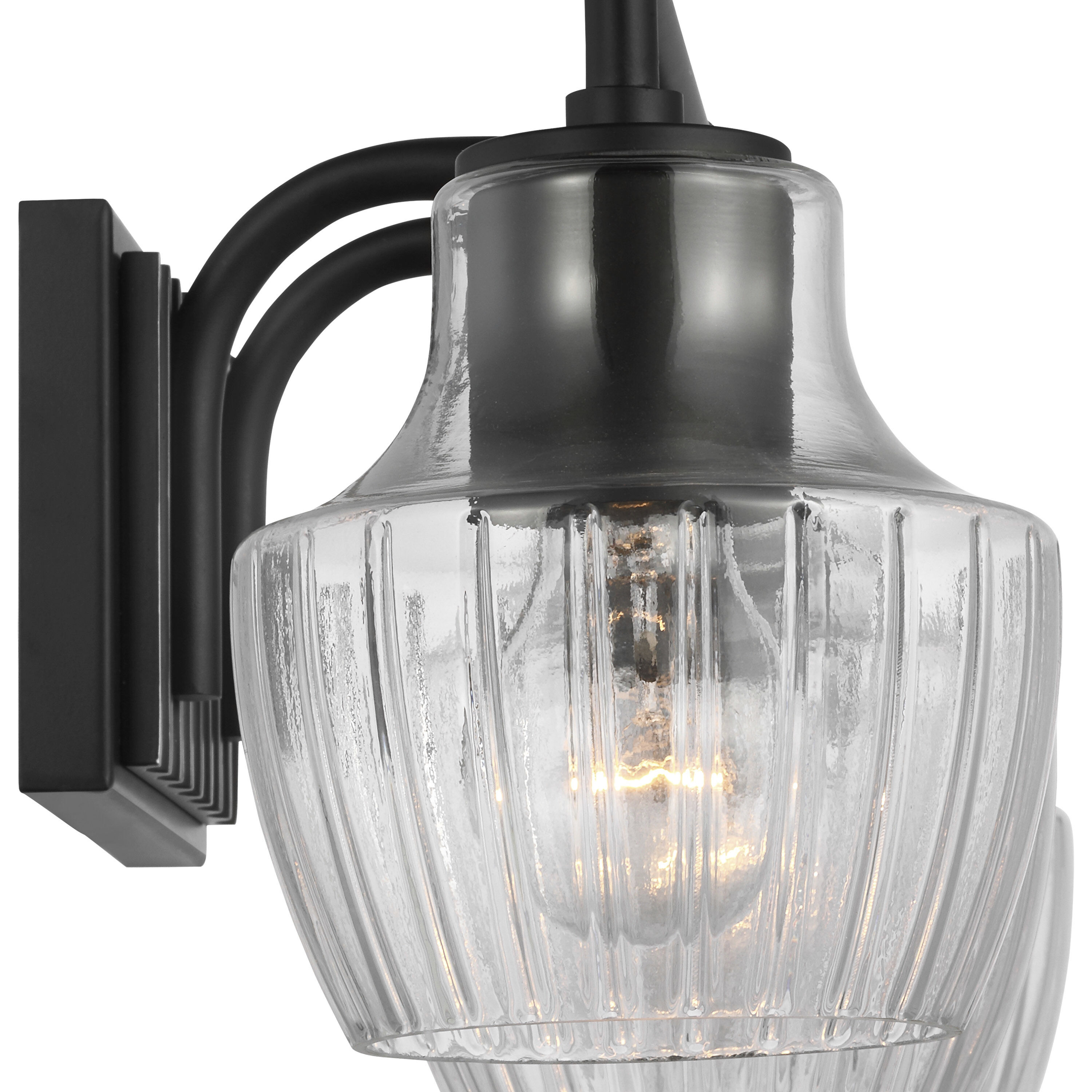 Destin 3 Light 24 inch Black with Silver Accents Bathroom Vanity Light Wall Light