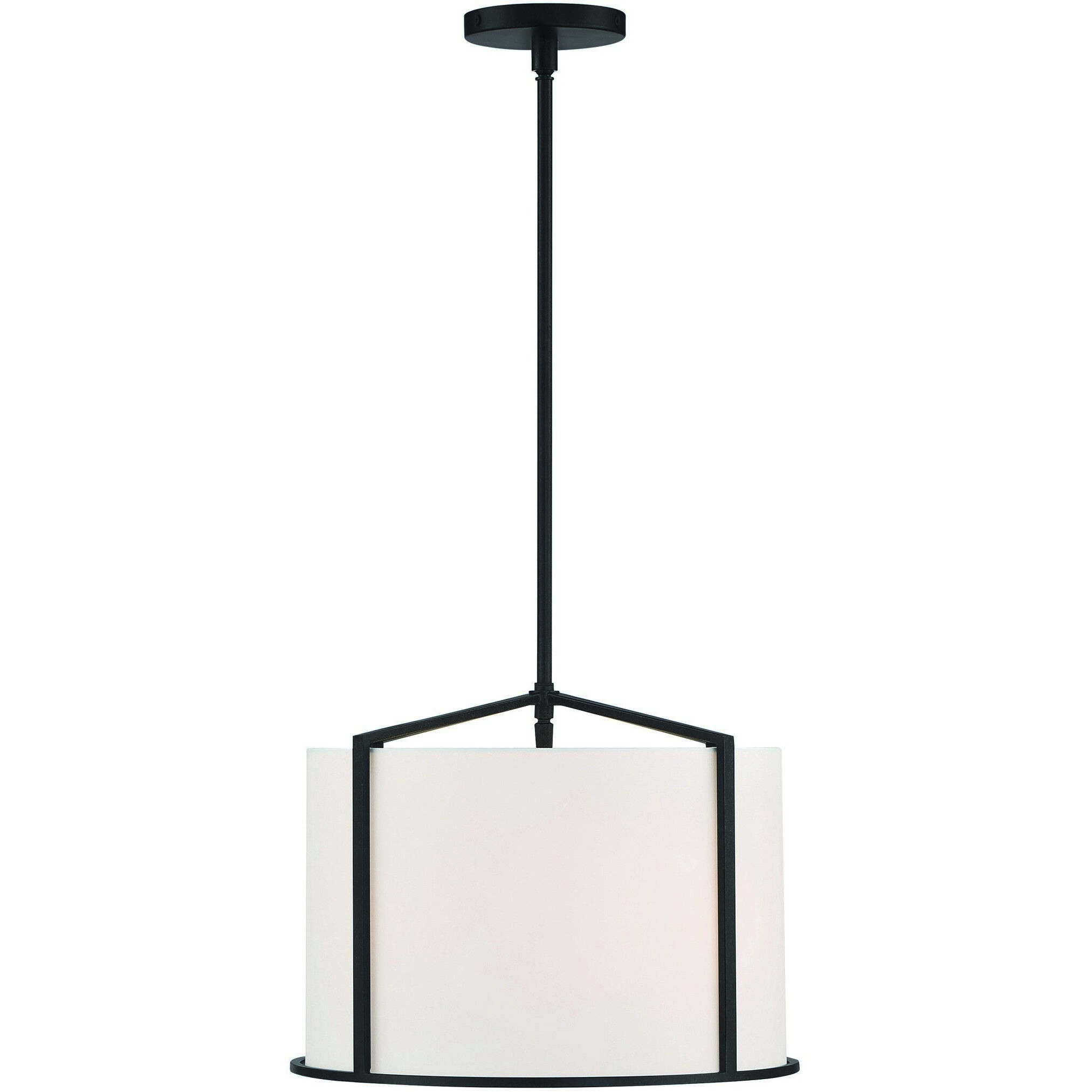 Carlyn 4 Light 16 inch Black Mini Chandelier Ceiling Light
