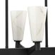 Tosca 10 Light 50 inch Matte Black Linear Chandelier Ceiling Light, Design Series