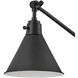 Arti 1 Light 7.75 inch Black Indoor Wall Sconce Wall Light