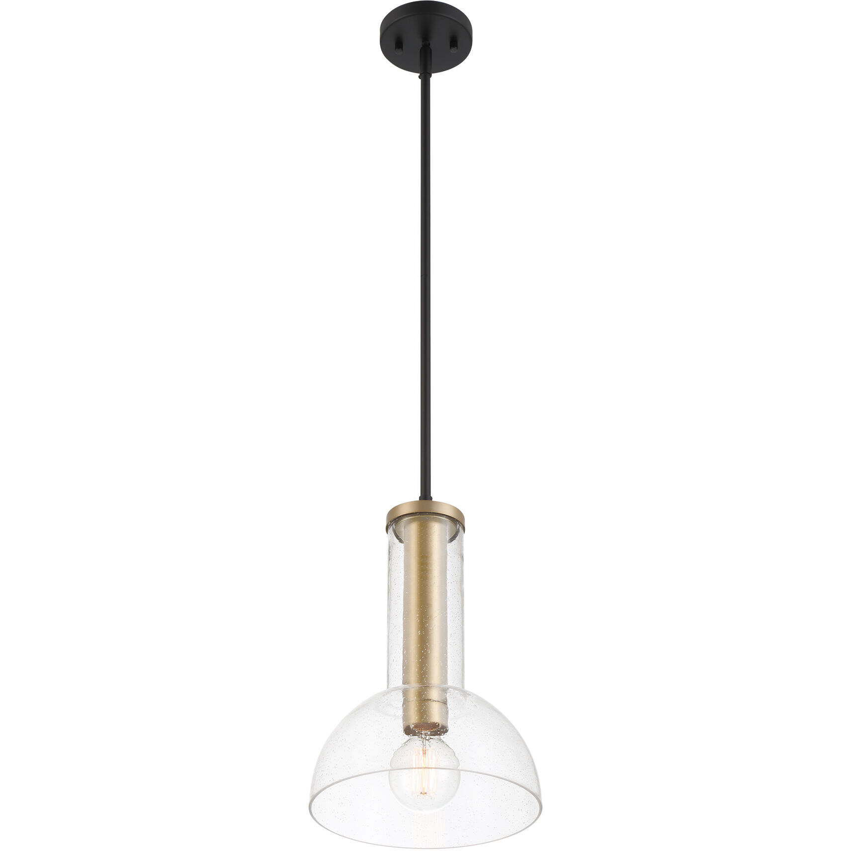 Nova 1 Light 10 inch Matte Black Pendant Ceiling Light