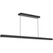 Alora Mood Dottie 48 inch Matte Black Linear Pendant Ceiling Light
