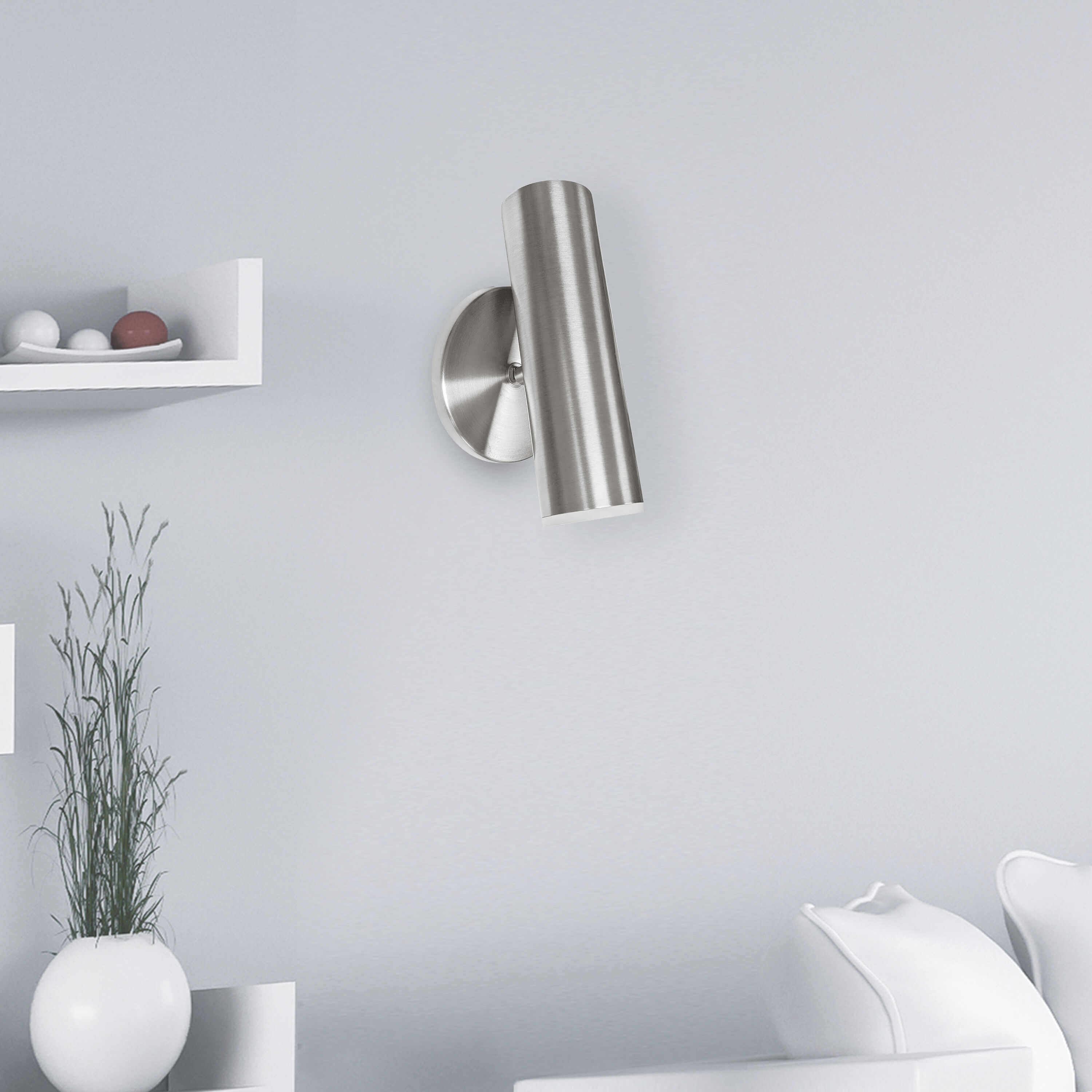 Constance 2.5 inch 6.00 watt Satin Chrome Task Wall Sconce Wall Light