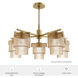 Ontario 5 Light 27.3 inch Luxe Gold Chandelier Ceiling Light, Medium
