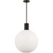 Drew & Jonathan Colewood 1 Light 20 inch Midnight Black Pendant Ceiling Light, Large