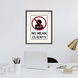 Figurative White and Black and Red Framed Art