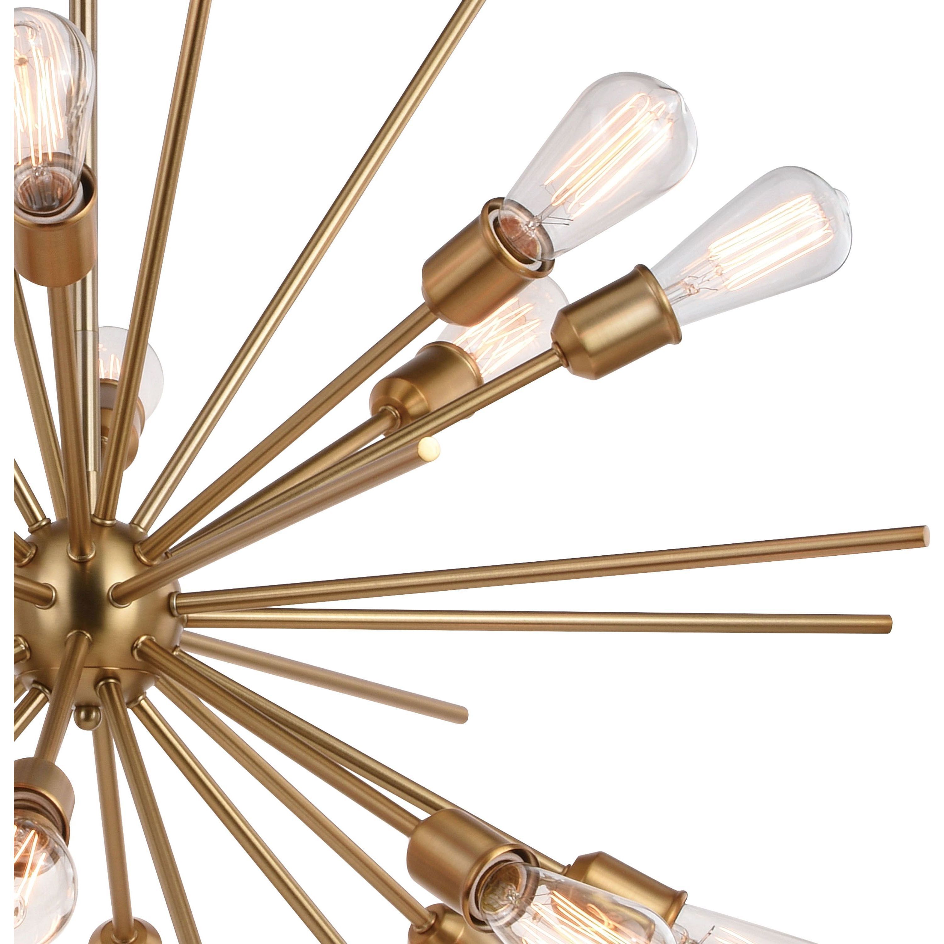 Estelle 16 Light 36 inch Natural Brass Pendant Ceiling Light