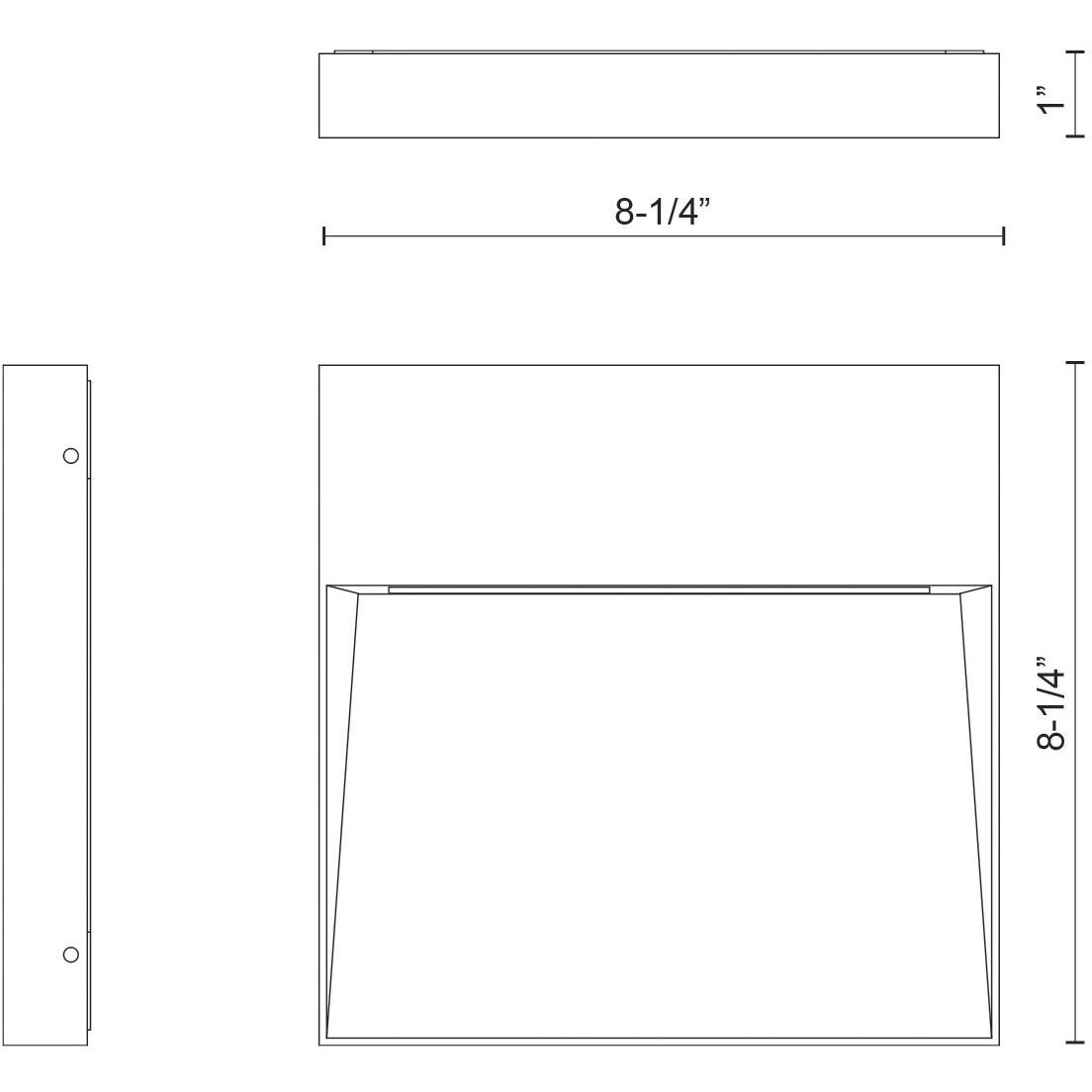 Casa LED 8.25 inch Gray Exterior Wall/Step Lights