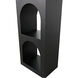 Aqueduct Matte Black Bookcase, C