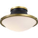 Lafayette 1 Light 18 inch Matte Black Flush Mount Ceiling Light