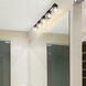 Vaughn 5 Light 40.75 inch Matte Black Vanity Wall Light