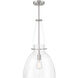 Foster 1 Light 14 inch Satin Nickel Pendant Ceiling Light