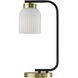 Sophia 21.65 inch 9.00 watt Black and Antique Brass Desk Lamp Portable Light
