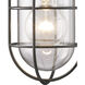 Portside 1 Light 12 inch Matte Black Outdoor Sconce