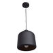 Forge 1 Light 10 inch Matte Black Outer and Matte Gold Inner Pendant Ceiling Light