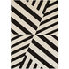 Optika 36 X 24 inch Black/White Rug in 2 x 3