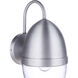 Sivo Outdoor Wall Mount in Satin Aluminum, Medium