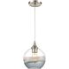 Sutter Creek 1 Light 8 inch Satin Nickel Mini Pendant Ceiling Light