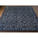 Hendrick 108 X 72 inch Dark Blue Rug, Rectangle